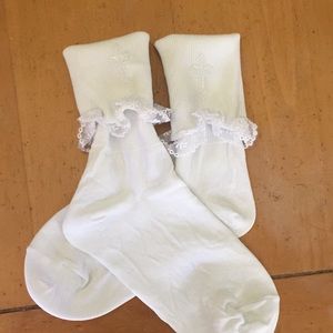 First communion socks